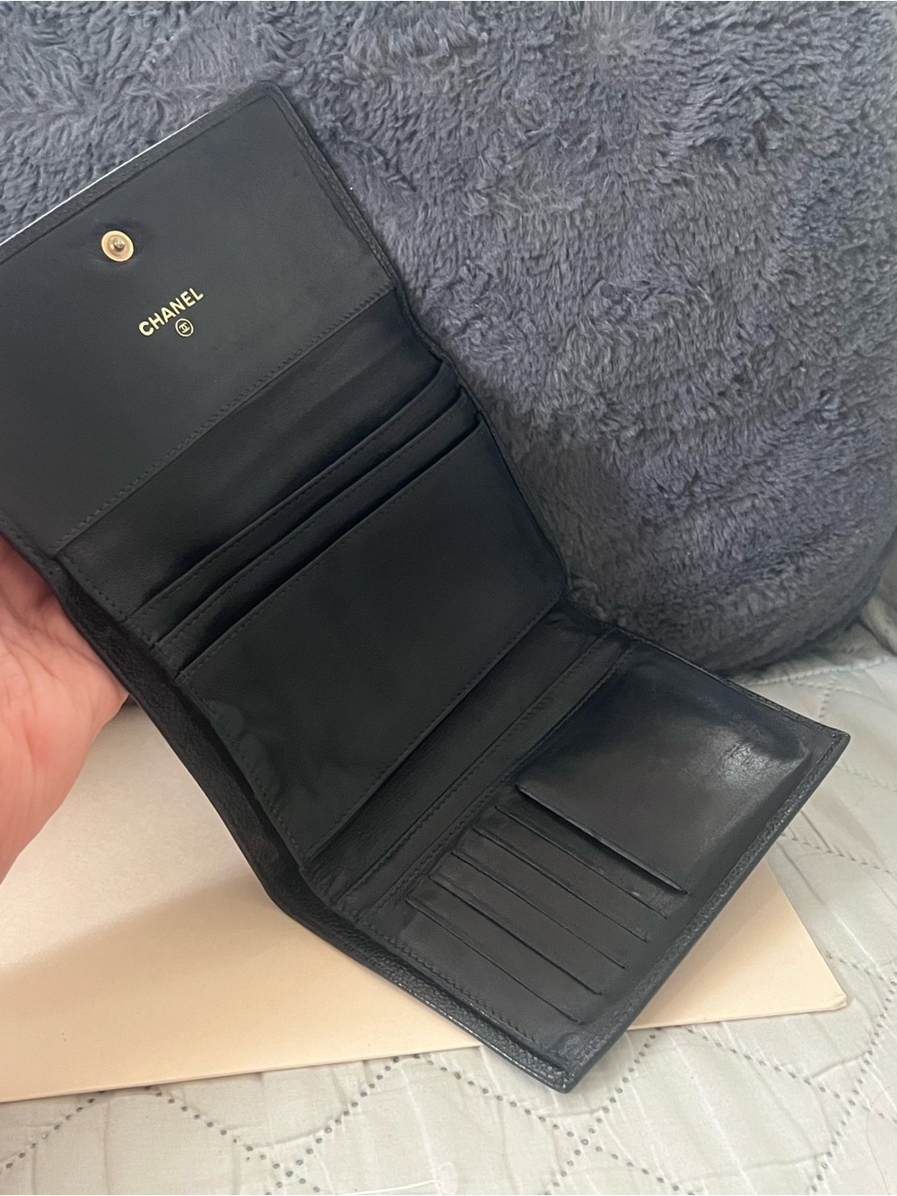 Chanel Caviar Timeless Compact Wallet - Picture 2 of 3